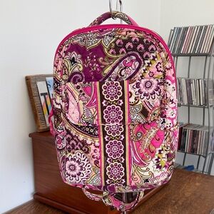 Vera Bradley Very Berry Paisley pink and purple small backpack, EUC